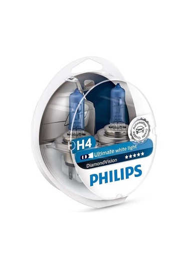 12v H4 Ampul 60/55w Ultımate Whıte Lıght 5000k Beyaz Işık 2 Adet Set Philips 12342dvs2