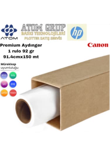 Atomplotter Aydınger Çizim Kağıdı 91.4cmx150mt 92 Gr