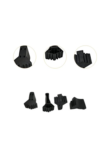 Homyl 4 Parça Merdiven Ayak Kılıfı Aksesuarları Kauçuk