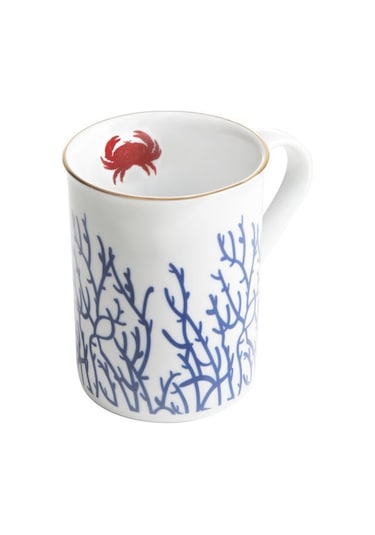 Mercan Yengeç Kupa 285cc Beyaz - Mavi