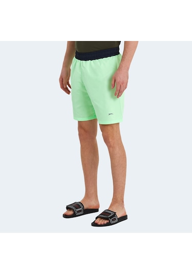 Slazenger RASMUS IN Erkek Cepli Deniz Şortu Yeşil Mayo