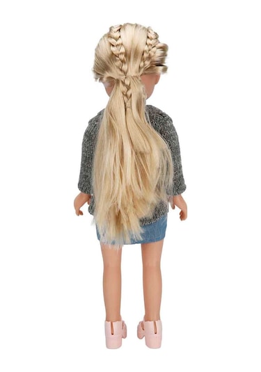 Gündelik Kıyafetli Moda Bebeği 40 Cm Eklemli Şık Kız Bebek