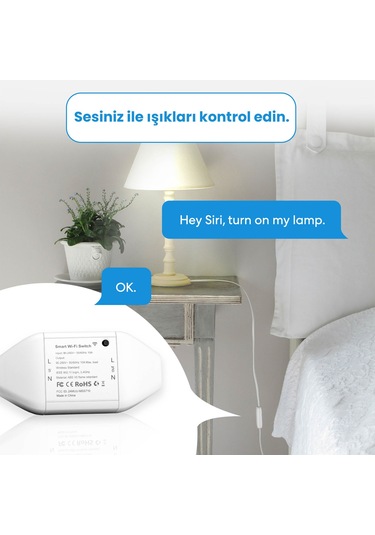 Meross Wi-Fi Uzaktan Kontrollü Akıllı Anahtar