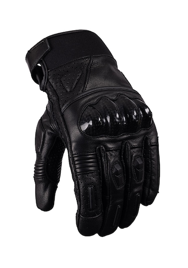 Pd921 Deri Karbon Korumalı Motosiklet Eldiveni Premium, Kaymaz, Dayanıklı