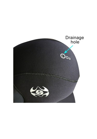 Slınx 1131 3mm Neopren Su Geçirmez Sıcak Kulak Koruyucu Dalış Başlığı, : M Siyah