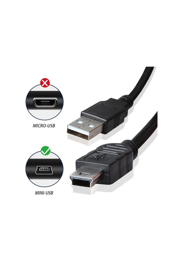 5 Metre Mini Usb Kablo 5 Metre Araç Kamera Kablosu 5 Metre Navigasyon Kablosu
