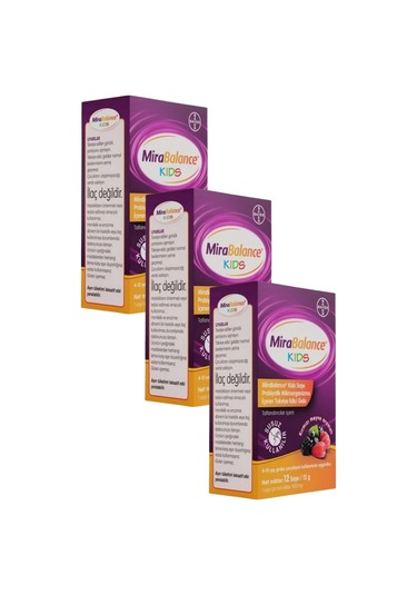 Mirabalance Kids 12 Saşe X 3 Adet