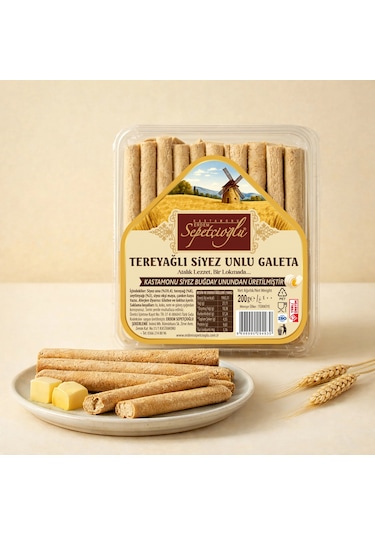 Erdem Sepetçioğlu Tereyağlı Siyez Unlu Galeta 200 G