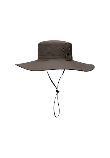 Erkek Güneş Şapkası Yazlık Şapka, Çabuk Kuruyan Şapka, Koyu Gri