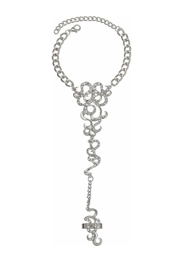 Parmak Halhalı, Moda Plaj Kişiliği Oyuk Oyma Ayak Bileği Zinciri Aksesuarları Kadın Gümüş