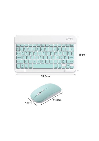 Geeksen Kablosuz Bluetooth Klavye Ve Fare Seti - Tabletler İçin İnce Ve Ergonomik Tasarım Diğer