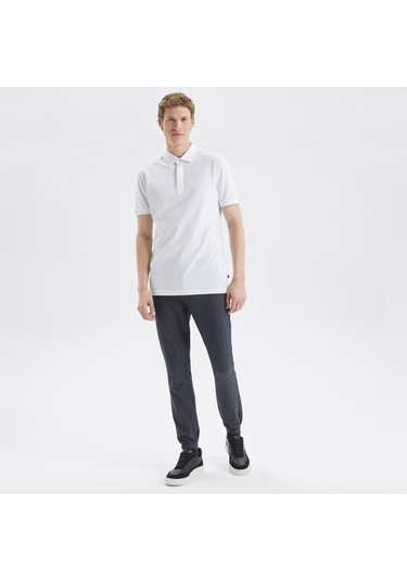 Nautıca Erkek Beyaz Slım Fıt Kısa Kollu Polo K35062T 1Bw Beyaz
