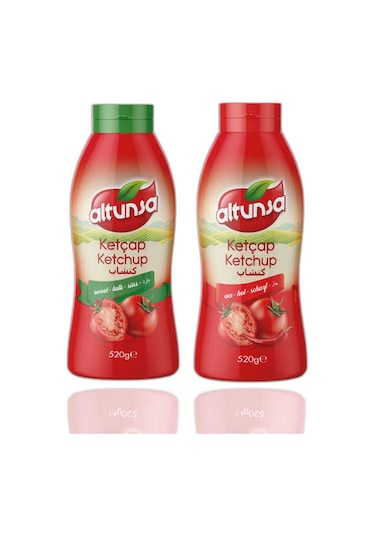 Altunsa Acı + Tatlı Ketçap 2 x 520 G