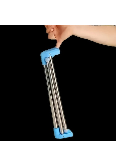 Elmpaly Mavi 33.02 71.12 Cm Katlanır Portatif Çamaşır Askısı Ev Çamaşır Kamp Ve Seyahat İçin Kurutma Askısı Ahşap