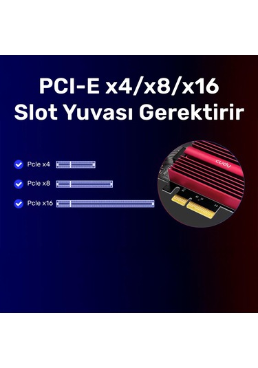 Cudy Pe10g Wol 10.000mbps Multi-gigabit Pcı Ethernet Ağ Kartı