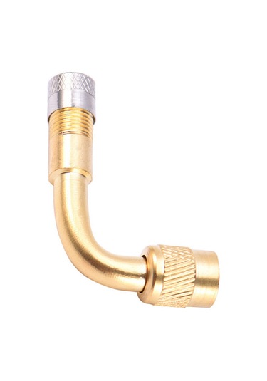 Neevoyu Araba Motosiklet Lastik Valfi Bakır Metal Uzatma Kolu 90 Derece - Tamir Ve Hava Doldurma Kolu