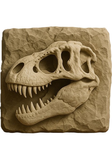 T-rex Kafatası Fosil Dekoru - Fibrika Store