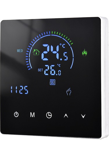 Kangvka Su Isıtma İçin Akıllı Termostat - Lcd Ekranlı, 5+2 Haftalık Programlama, 1 C Doğruluk, 90-240v