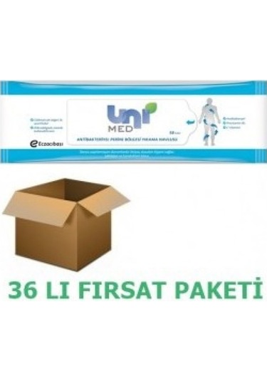 Unimed Hijyenik Perine Temizleme Havlusu 50'li 36 Paket (1 Koli)