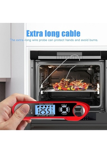 Dancemonkey Store Dijital Termometresi - Kırmızı