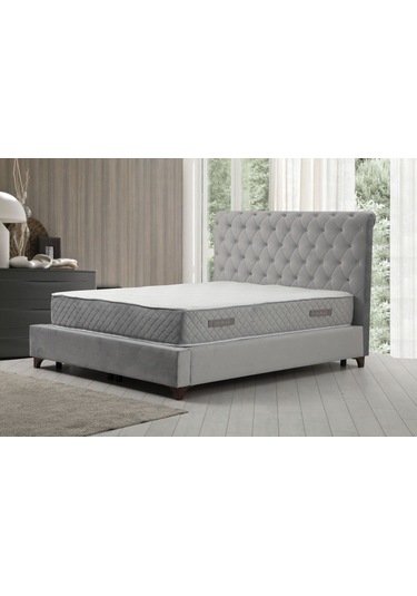 160x200 Deluxe Baza+başlık+sonata Yatak Gri