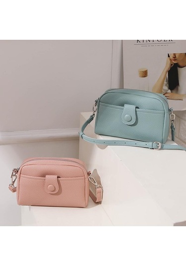 Pembe Küçük Çanta Kadın Moda Messenger Çanta Basit Küçük Kare Çanta Çok Yönlü Omuz Çantası Moda Pembe