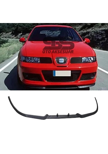Seat Leon Mk1 Mk2 Cupra R Uyumlu Ön Lip Mat Siyah Ön Tampon Lip