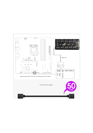 Argb Rgb Led 3 Pin 11 Port Fan Çoklayıcı 4847A Sata Power 5V Hub