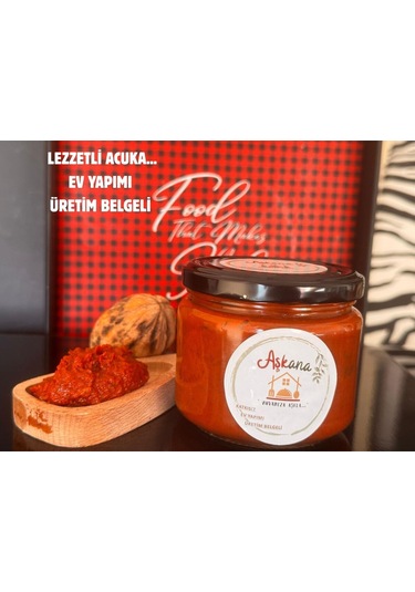 Acuka - Ev Yapımı Ve Üretim Belgeli Lezzetli Kahvaltılık Sos-300 Gr