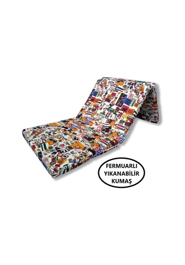 Lüks Katlanır Yatak 70x180x6 Cm Sünger Love Desen