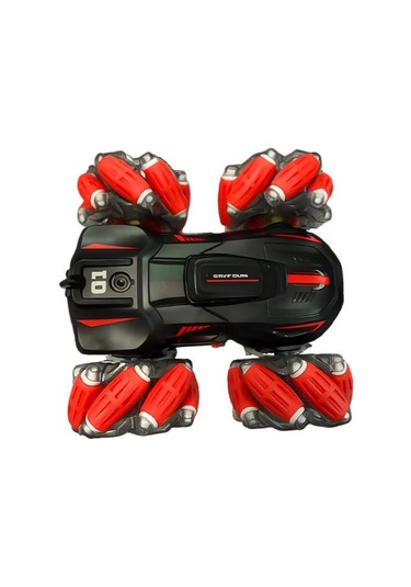 Ctoys 360 Derece Dönen Şarjlı Uzaktan Kumandalı Saatli Araç Kırmızı G132a Çok Renkli