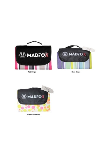 Madfox Skyloft Su Gecirmez Piknik Kamp Örtüsü Blue Stripe Çok Renkli