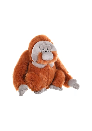 Peluş Erkek Orangutan 30 Cm Wıld/12250 Turuncu