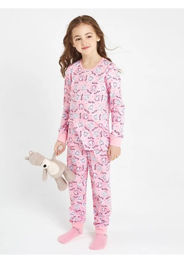 Novomoskovskij Trikotaz Kız Çocukları, Gençler Ve Küçükler İçin Ev Pijaması 16817985 Pembe