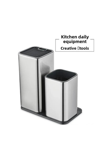 Wezone Stokeleme Kutusu İle Çelik Bıçak Tutucu, Ev Ofis Mutfak Gereci, Çeşitli Gereçleri Saklamak İçin Serbest Takılabilir Tasarım Diğer