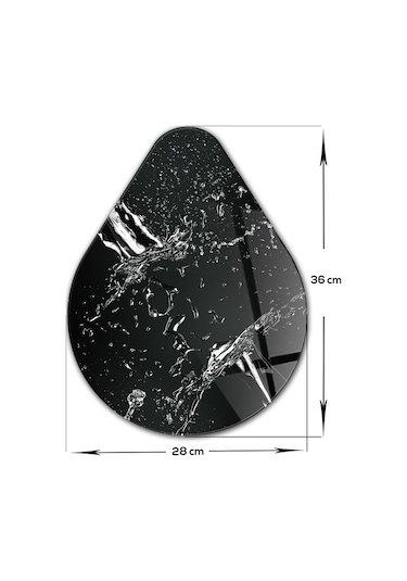 Decorita Cam Kesme Tahtası | Damla Serisi - 5 | 28cm x 36cm