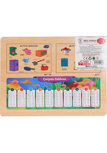 Ony-168-169 Ahşap Tutmalı Mutfak Gereçleri -onyıl Oyuncak