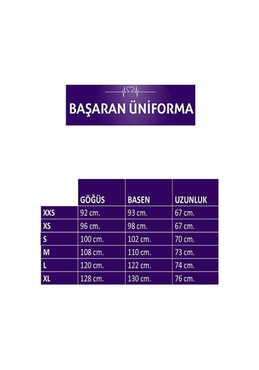 Tek Üst Unisex Kalıp Lila Likralı Hemşire / Doktor Forması Scrubs Lila
