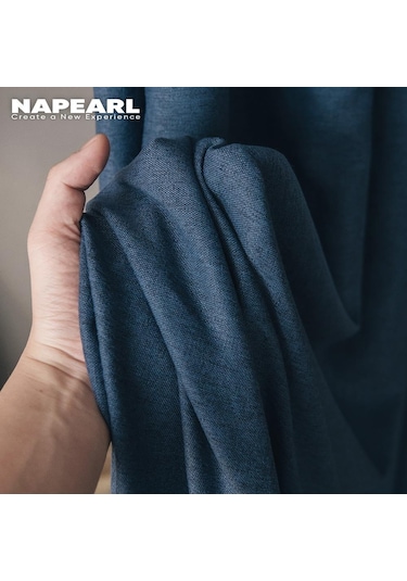 Krem 1 Adet Napearl 70% Karartma Perdesi Düz Renk Modern Tasarım Yatak Odası Halka Tipi Pencere Perdesi Oturma Odası Ev Dekor İçin W100cm X L130cm Krem