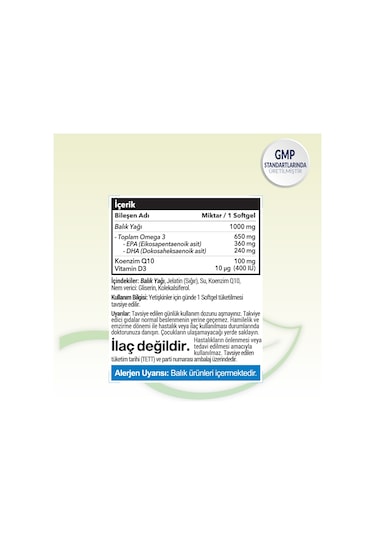 Smartcaps Omega 3 Vitamin D3 Q10 30 Softgel