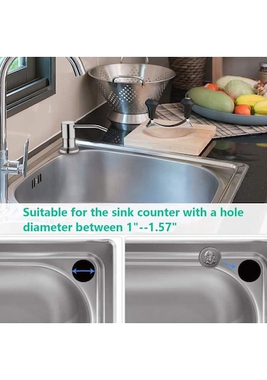 Westworld Nikel Mutfak Lavabo Sabunluk - Gümüş Gümüş