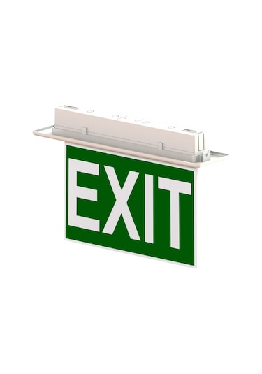 Acil Yönlendirme Sıva Üstü (EXIT), Kendinden Bataryalı, 220V AC