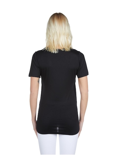 Luvmabelly Maternity 3502 Siyah Pamuklu Lohusa Emzirme Bluz