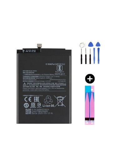 Xiaomi Redmi Note 9 Pro Bn53 Uyumlu A Kalite Batarya Pil + Montaj Seti
