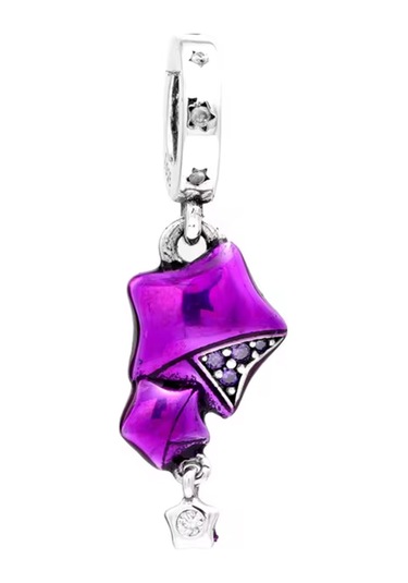 Fubena Yapışık Mor Yıldızlar Sallantılı Charm