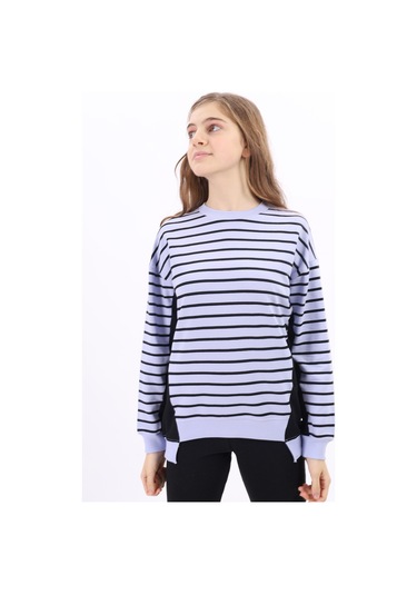 Toontoy Kız Çocuk Sweatshirt Mavi