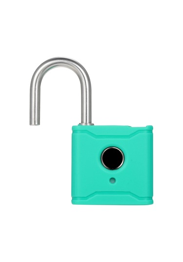 Hallow-t1004d Akıllı Bt Parmak İzi Asma Kilit Şarj Edilebilir,camgöbeği