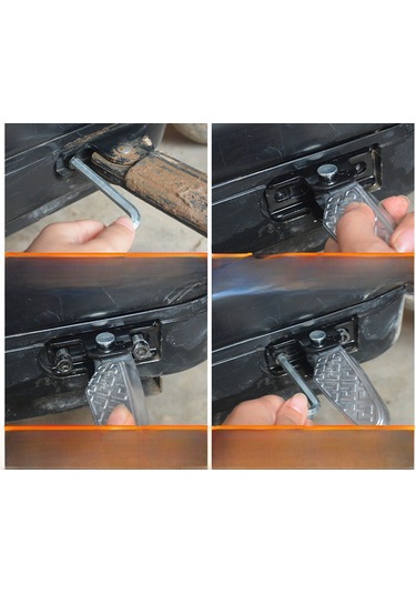 Youmex Elektrikli Araçlar İçin Katlanabilir Nylon Pedal Seti - Dayanıklı, Kolay Kurulum, Konfor Artırıcı - Yeni Ulusal Standart Uyumlu Vidalılar Dahil