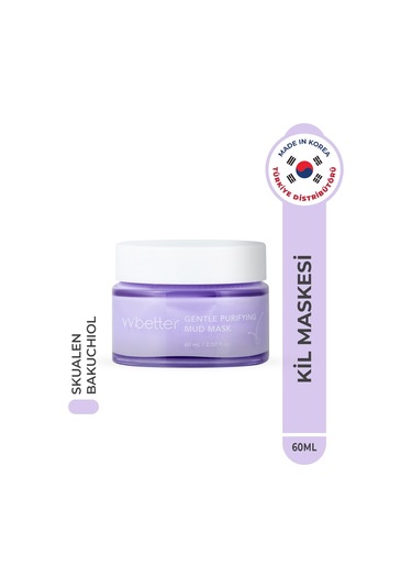 Vvbetter Gentle Purifying Mud Mask Kil Maskesi 8 Tip Peptid Kore 60 ML