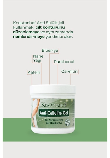 Krauterhof Anti-cellulite Gel 250 Ml 2 Adet